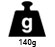 Gewicht 140g