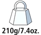 Gewicht-210g