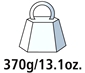Gewicht 370g