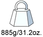 Gewicht-885g