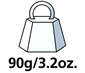 Gewicht-90g