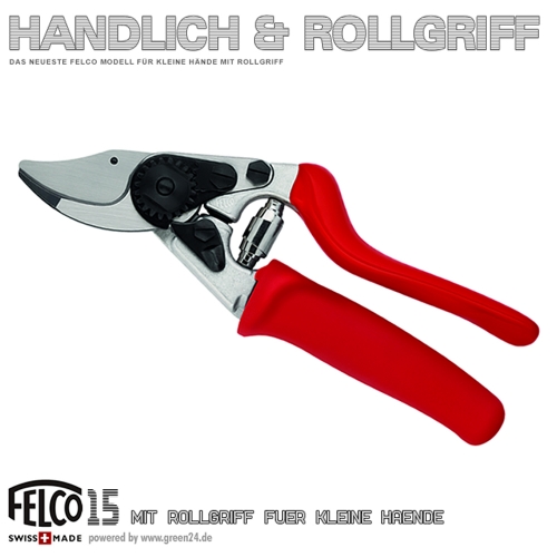 FELCO 15 Kompakt Rollgriff - Schere für kleine Hände