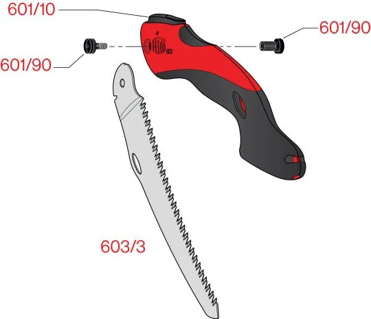 FELCO 603 Klappsäge gebogen - 200mm Sägeblatt
