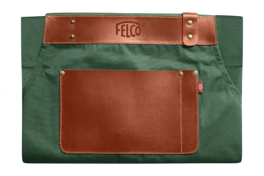 FELCO 490 Gartenschürze aus Segeltuch und Büffelleder