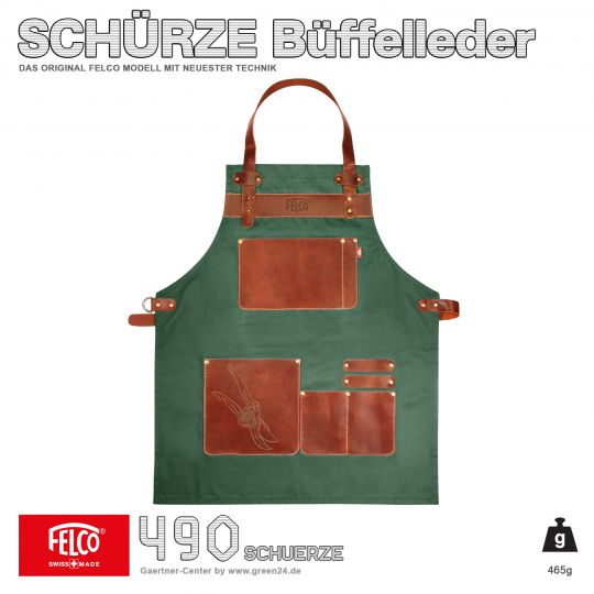 Geschenk-Set M: Felco 6 Elite + Felco 490 Lederschürze