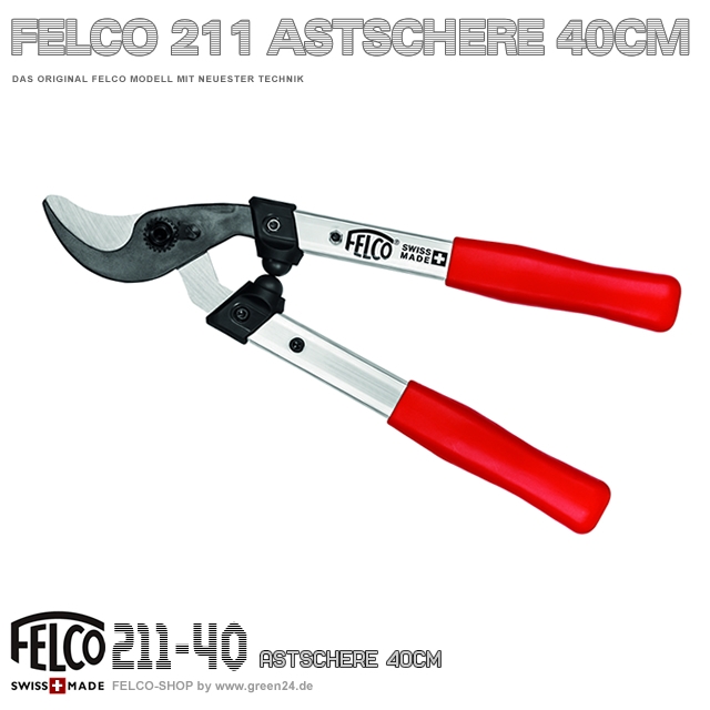 Felco 211-60 Astschere 60cm ziehender Schneidkopf Stoßdämpfer rutschfeste Griffe 