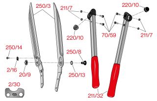 FELCO 250-63 Heckenschere 63cm