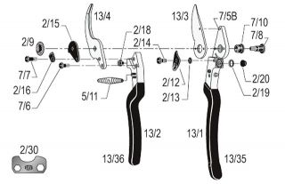 FELCO 13 Vielseitig, fast ein Astkneifer