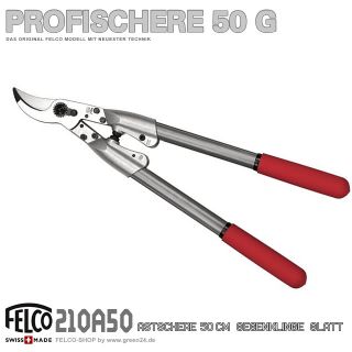 FELCO 210 Profi Astschere 50cm Aluminium