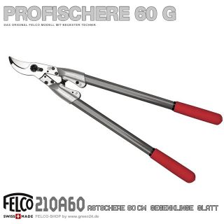 FELCO 210 Profi Astschere 60cm Aluminium