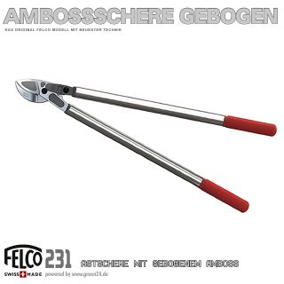 FELCO 231 Astschere mit gebogenem Amboss